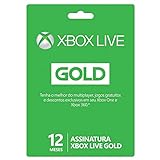 Assinatura Xbox Live Gold 12 Meses   Código Digital