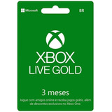 Assinatura Xbox Live Gold 3 Meses