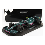 Aston Martin Amr21 Vettel Mônaco Minichamps Miniatura 1 18