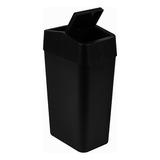 Astra Lixeira Cesto De Lixo 8 Litros Basculante Banheiro Cozinha Cor Preto