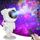 Astronauta Projetor Galáxia De Luz Noturna Luminaria Estrelas Iluminação Decoração Com Controle Remoto Shaolong 