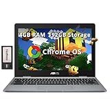 ASUS Laptop Chromebook HD Student De 11-6 Polegadas- Intel Celeron N3350- 4 GB De RAM- 192 GB De Armazenamento -32 GB EMMC - Estação De Ancoragem De 160 GB-- Gráficos Intel UHD- Câmera HD