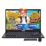 ASUS Laptop Vivobook Go De 14 Polegadas FHD- Intel Celeron N4500- RAM DDR4 De 4 GB- Armazenamento De 288 GB -128 GB EMMC - Conjunto De Estação De Ancoragem De 160 GB-- Gráficos Intel UHD- Teclado