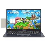 ASUS Notebook FHD De 14 Polegadas- Intel Celeron N4500- 4GB RAM- 224GB Armazenamento- Intel Iris Xe Graphics- Windows 11 S