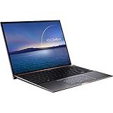 ASUS ZenBook S Ultra Slim Laptop- 14- 3300x2200 3-2 500 Nits Touch Display- Intel Evo Platform - Core I7-1165G7 CPU- 16GB RAM- 1TB SSD- Thunderbolt 4- TPM- Windows 10 Pro- Jade Black- UX393EA-XB77T