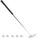 Asyxstar Tapete De Golfe Verde Para Uso Interno E Externo Putter De Golfe Legal Para Homens E Mulheres Conjunto De Tacos De Golfe Para Golfistas Destros Mini Taco De Golfe Com 5 Bolas De Treino De