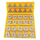 ASZLBYM 30 Peças CNMG 432 WNMG 432 TNMG 332 Lâmina De Corte De Inserção De Giro Sólido Intercambiável TNMG 332 Lâmina De Inserção De Torneamento Intercambiável Para Torno CNC Para Desbaste De Aço