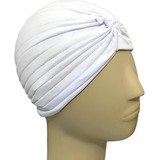 Atacado 12 Peças Touca Turbante Feminino Branco Todo Fechado