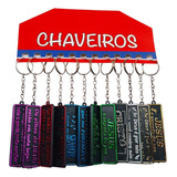 Atacado 360 Chaveiro Placa Dupla Face Frases Bíblicas Chave