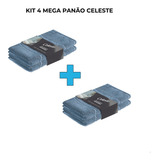 Atacado 4 Super Panos De Chão Grandes Em Microfibra 80x50