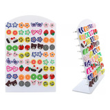 Atacado Revenda Display 36 Lindos Pares Brinco Infantil