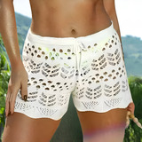 Atacado Revenda Saída De Praia Short Feminino Tricot Verão