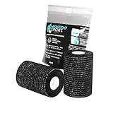 Atadura Elástica Autoaderente Kinesiosport 7 5Cm X 4 5M Kinesiosport Preto Esticada