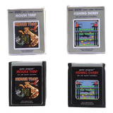 Atari 2600 Video Game Cartridge Jogo Mouse Trap Fishing Derb