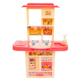 Atentu Kit Cozinha De Brinquedo Completa Infantil Cor Rosa