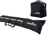 Athletico Combo De Bolsa De Esqui Acolchoada   Bolsa De Esqui E Bolsa De Bota De Esqui Separada   Armazene E Transporte Esquis De Até 200 Cm E Botas Até O Tamanho 13   Acolchoada Para Proteger Todos Os Seus Equipamentos De Esqui E Equipamentos Para Viagens  Preto 