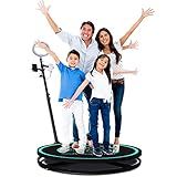 ATHUAH ATHUAH Upgrade 360 Photo Booth Spin Machine Aluguel De Cabine De Câmera Giratória 360 Suporte De Câmera Ajustável E Câmera Lenta Automática Com Plataforma De Selfie Para As Pessoas Ficarem