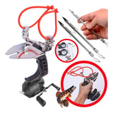 Atiradeira Estilingue Profissional Combo De Pesca S30