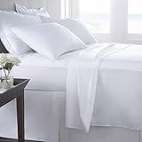 Atlas 1 Piece Flat Sheet Twin 66 X104 White T180 Hotel Bed Breakfast Condo Rentals Home Hospitals Churches Retirement Homes Clinics Chiropractors Bulk Packed