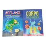 Atlas Geográfico Escolar 32 Páginas De Andrade Leia De Finger Rosani Lidia Livro Atlas Do Corpo Humano Anatomia Geral E Sistemas Kit 2 Livros
