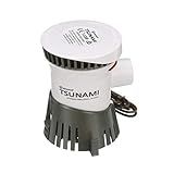 Attwood 4608 7 Tsunami T800 Bomba De Porão 800 GPH 12 Volts Saída Farpada De 3 Polegadas De Diâmetro Fio De 73 Cm