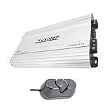 Audiobank Monobloco 7000 Watts Amp Classe D 1Ohm Amplificador Estéreo De Áudio Para Carro Circuito Liga Desliga Remoto Liga De Alumínio Resistente Indicador De Energia E Proteção Do Dissipador De Calo