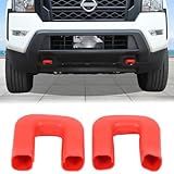 Aunginsy Capas De Gancho De Reboque Para Para Choque Dianteiro Compatíveis Com Nissan Frontier 2022 2025 Captador Para Choque Dianteiro Reboque Reboque Engate Receptor Capa Protetora De Borracha