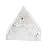AUNMAS Pirâmide De Quartzo Transparente 100  Cristal Branco Torre Cura Energia Cristal De Meditação Feng Shui Para Decoração De Casa Estatueta Ornamento Para Prosperidade Energia Positiva E Boa Sorte