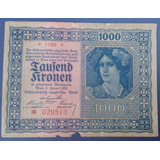 Austria Bela Cédula 1000 Kronen 1922 Antiga Escassa
