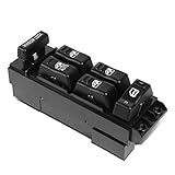 Auto Dynasty Interruptor De Controle De Janela Elétrica Mestre Do Lado Do Motorista Estilo Original Compatível Com Silverado Sierra Tahoe Yukon XL Crew Cab 00 02