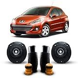 Auto Importados Par Kit Coxim Suporte Batente Coifa Guarda Pó Amortecedor Dianteiro Compatível Com 207 2008 2009 2010 2011 2012 2013 2014 2015