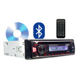 Auto Radio Bluetooth Leitor De Cd Fm Mp3 Controle E Chicotes