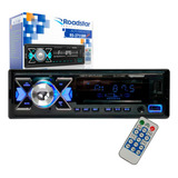 Auto Radio Bluetooth Micro Sd Auxiliar 2 Usb s Fm Led Azul