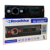 Auto Radio Mp3 Roadstar 2605br Remoto Bluetooh Rca Fm Sd Usb
