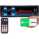 Auto Rádio Som Automotivo Bluetooth Mp3 Player Usb Fm Sd Aux