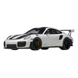 Autoart 1 18 Porsche 911 991 2 Gt2 Rs Weissbach 2017 Branco