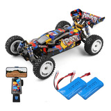 Automodelo Wltoys 124007 Motor Brushless 75km C 2 Baterias