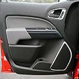 Autonemaker Para Chevrolet Colorado Accessories 2015 2019 Interior Porta Alto Falante Som Estéreo Moldura Acabamento 4 Peças