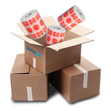 Autopel 1 100 Etiquetas Adesivas Lacre Para Delivery Ifood Rappi Cor Vermelho