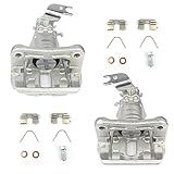 Autoround Conjunto De Pinça De Freio A Disco Traseiro Com Suporte Adequado Para Honda Accord 2008 2012 Acura TSX 2009 2014 Ambos Os Lados Do Motorista Do Passageiro Substituição 19B3358 19B3359