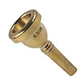 AUXBC Bocal De Trombone Banhado A Ouro 6 1-2AL- Bocal De Barítono E Eufônio- Ideal Para Estudantes- Iniciantes E Profissionais