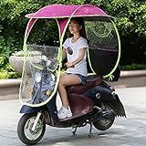 Auxidário Elétrico De Guarda Chuva De Motocicleta Mobilidade De Mobilidade De Scooter A Motor Protetora Resistente à Chuva Da Capa De Chuva UV Para Veículos Elétricos Rosa 