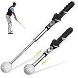 Auxílio Retrátil De Balanço De Golfe Para Treinamento De Velocidade De Golfe Treinador De Swing De Golfe Com Clique Rítmico Para Prática De Golfe Em Ambientes Internos E Aquecimento Ao Ar Livre 