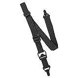 AVB Bandoleira Tática 1 E 2 Pontos- Fita Tubular Em Polipropileno- 200 Cm X 5 Cm- Preta