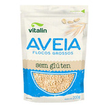 Aveia Em Flocos Grossos Integral Sem Glúten 200g Vitalin
