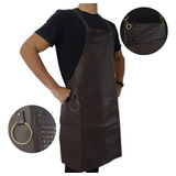 Avental Barbeiro Churrasqueiro Bartender Barista Couro