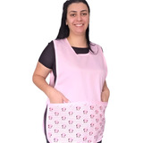 Avental Bata Uniforme Amarras Nas Laterais Manicure Babá