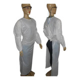 Avental Branco Descartável Tipo Barbeiro Pt C 10 Und