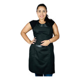 Avental Brim C Bolso E Ajustador De Altura Uniforme Bar