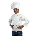 Avental Dolmã Chefe Cozinha Infantil Unissex